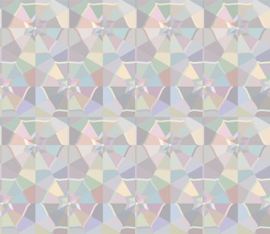 Geometrik süslemeli vektör deseni. Kusursuz tasarım dokusu 