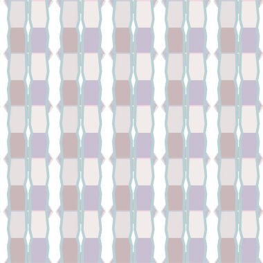 Geometrik yinelenen süs vektör deseni. Pastel tonları olan kusursuz tasarım dokusu