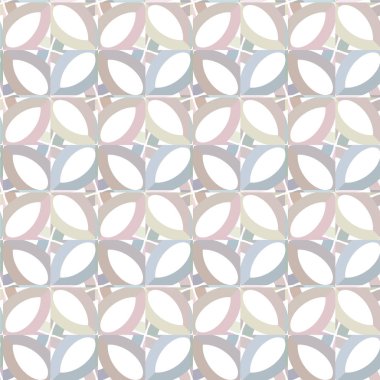 Soyut geometrik şekilli kusursuz desen