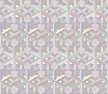 Geometrik süslemeli vektör deseni. Kusursuz tasarım dokusu 