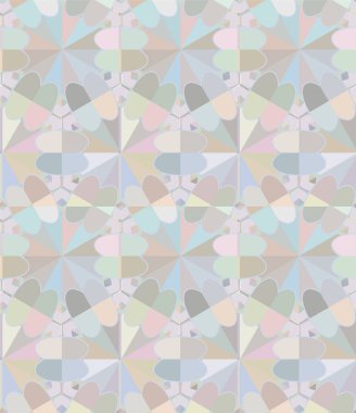 Geometrik yinelenen süs vektör deseni. Pastel tonları olan kusursuz tasarım dokusu