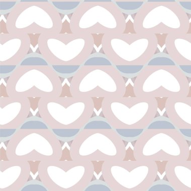 Soyut geometrik şekilli kusursuz desen