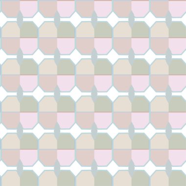 Geometrik süslemeli vektör deseni. Kusursuz tasarım dokusu 