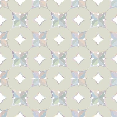 Geometrik yinelenen süs vektör deseni. Pastel tonları olan kusursuz tasarım dokusu