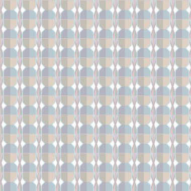 Geometrik yinelenen süs vektör deseni. Pastel tonları olan kusursuz tasarım dokusu