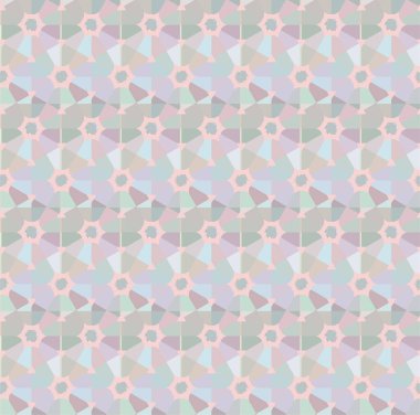 Geometrik süslemeli vektör deseni. Kusursuz tasarım dokusu 