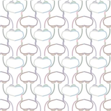 Geometrik süslemeli vektör deseni. Kusursuz tasarım dokusu.