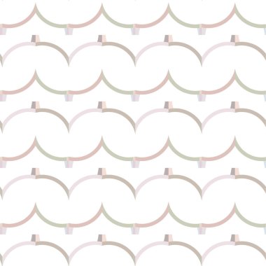 Geometrik süslemeli vektör deseni. Kusursuz tasarım dokusu