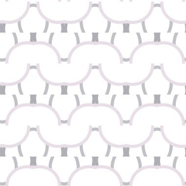 Geometrik süslemeli vektör deseni. Kusursuz tasarım dokusu