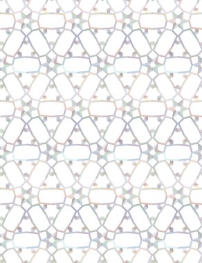 Geometrik süslemeli vektör deseni. Kusursuz tasarım dokusu