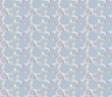 Geometrik süslemeli vektör deseni. Kusursuz tasarım dokusu 