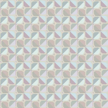 Geometrik yinelenen süs vektör deseni. Pastel tonları olan kusursuz tasarım dokusu