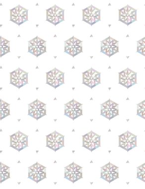 Geometrik süslemeli vektör deseni. Kusursuz tasarım dokusu