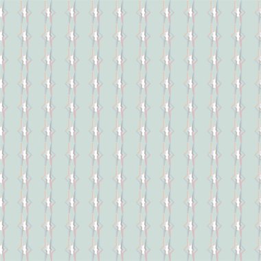 Geometrik yinelenen süs vektör deseni. Pastel tonları olan kusursuz tasarım dokusu