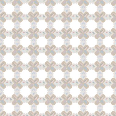Geometrik yinelenen süs vektör deseni. Pastel tonları olan kusursuz tasarım dokusu