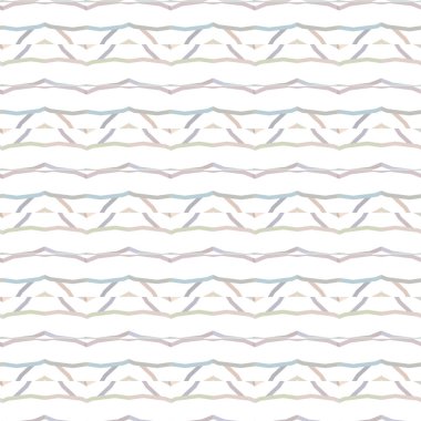 Geometrik yinelenen süs vektör deseni. Pastel tonları olan kusursuz tasarım dokusu