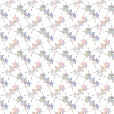 Geometrik yinelenen süs vektör deseni. Pastel tonları olan kusursuz tasarım dokusu