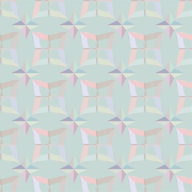 Geometrik süslemeli kusursuz desen. vektör illüstrasyonu