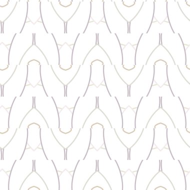 Geometrik yinelenen süs vektör deseni. Pastel tonları olan kusursuz tasarım dokusu