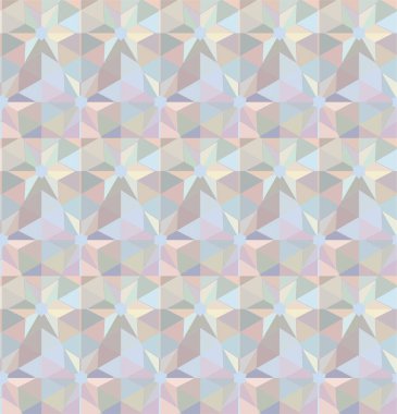 Geometrik yinelenen süs vektör deseni. Pastel tonları olan kusursuz tasarım dokusu