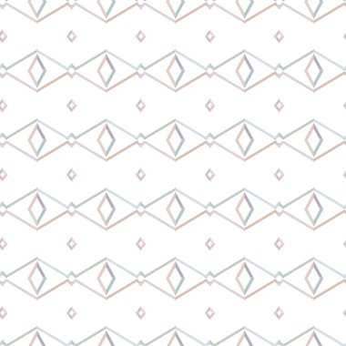 Geometrik süslemeli vektör deseni. Kusursuz tasarım dokusu