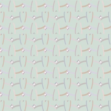 Geometrik süslemeli vektör deseni. Kusursuz tasarım dokusu 