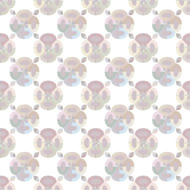 Geometrik süslemeli kusursuz desen. vektör illüstrasyonu