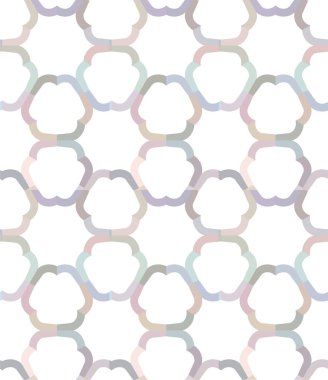 Geometrik yinelenen süs vektör deseni. Pastel tonları olan kusursuz tasarım dokusu