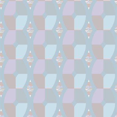 Geometrik süslemeli vektör deseni. Kusursuz tasarım dokusu 