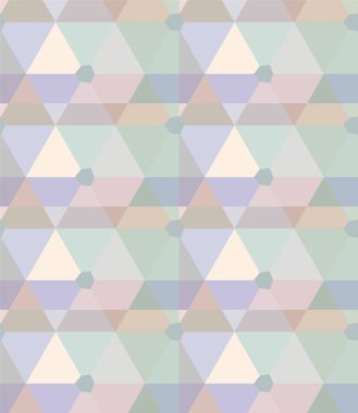 Geometrik yinelenen süs vektör deseni. Pastel tonları olan kusursuz tasarım dokusu