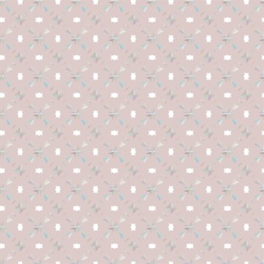 Geometrik yinelenen süs vektör deseni. Pastel tonları olan kusursuz tasarım dokusu