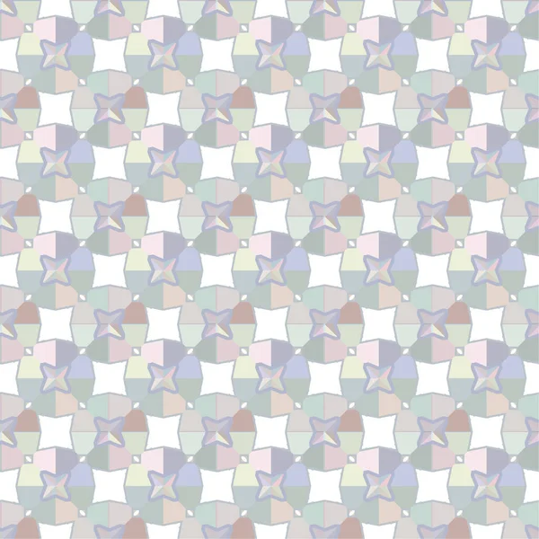 Geometrik yinelenen süs vektör deseni. Pastel tonları olan kusursuz tasarım dokusu