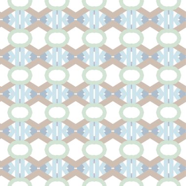 Geometrik yinelenen süs vektör deseni. Pastel tonları olan kusursuz tasarım dokusu