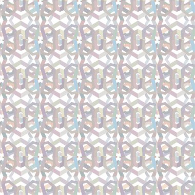 Geometrik süslemeli vektör deseni. Kusursuz tasarım dokusu 