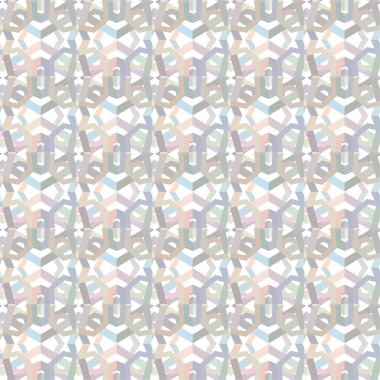 Geometrik süslemeli vektör deseni. Kusursuz tasarım dokusu 