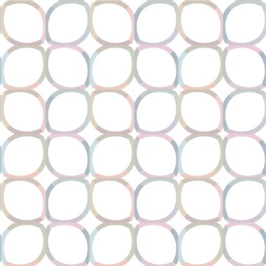 Geometrik yinelenen süs vektör deseni. Pastel tonları olan kusursuz tasarım dokusu