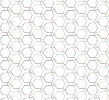 Geometrik yinelenen süs vektör deseni. Pastel tonları olan kusursuz tasarım dokusu