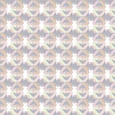 Geometrik yinelenen süs vektör deseni. Pastel tonları olan kusursuz tasarım dokusu