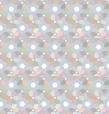 Geometrik süslemeli vektör deseni. Kusursuz tasarım dokusu 