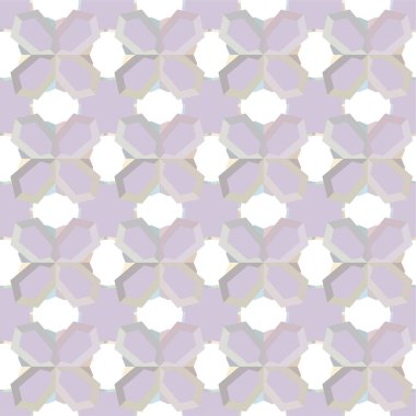 Geometrik yinelenen süs vektör deseni. Pastel tonları olan kusursuz tasarım dokusu
