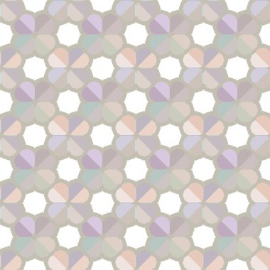 Geometrik süslemeli vektör deseni. Kusursuz tasarım dokusu 