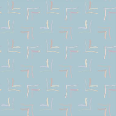 Geometrik süslemeli vektör deseni. Kusursuz tasarım dokusu