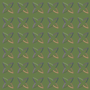 Geometrik süslemeli vektör deseni. Kusursuz tasarım dokusu 