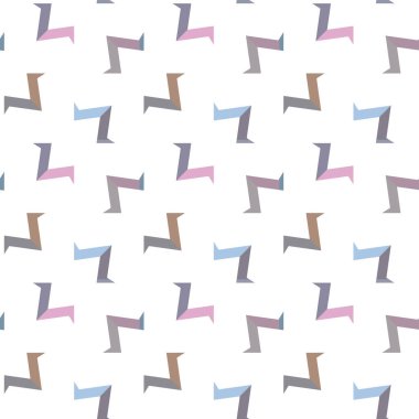 Geometrik süslemeli vektör deseni. Kusursuz tasarım dokusu 