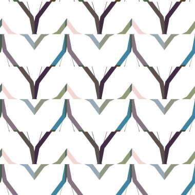 Geometrik süslemeli vektör deseni. Kusursuz tasarım dokusu 