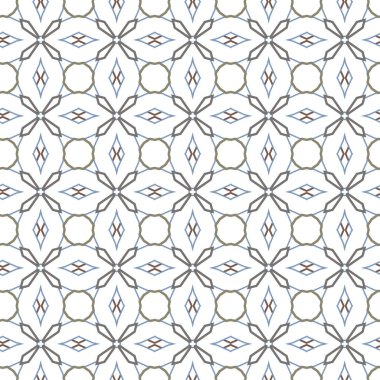 Geometrik süslemeli vektör deseni. Kusursuz tasarım dokusu 