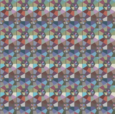 Geometrik süslemeli vektör deseni. Kusursuz tasarım dokusu