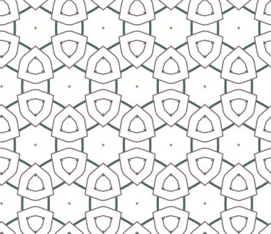 Geometrik süslemeli vektör deseni. Kusursuz tasarım dokusu