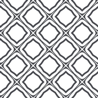 Geometrik süslemeli vektör deseni. Kusursuz tasarım dokusu