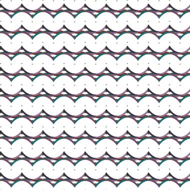 Geometrik süslemeli vektör deseni. Kusursuz tasarım dokusu 